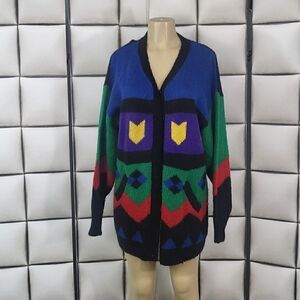 Vintage color block sweater 